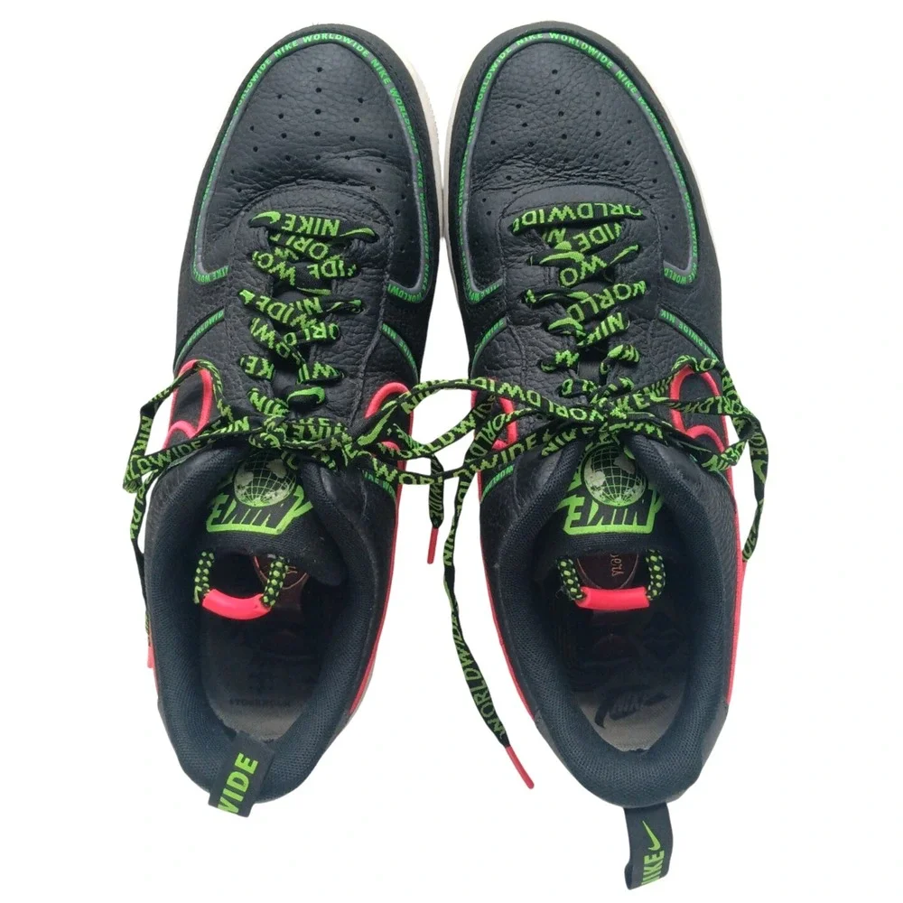 Nike Air‎ Force 1 Premium Worldwide Pack - Black Green CK7213-001 / Size: 12